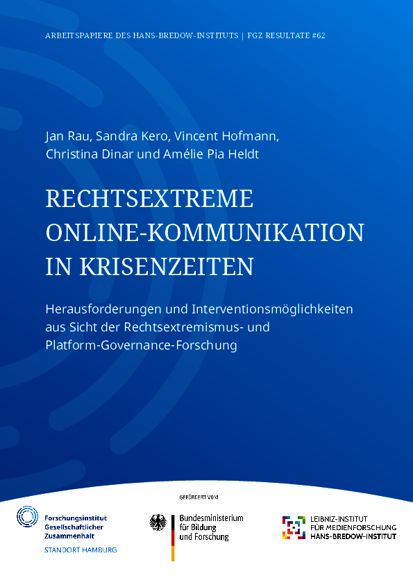 [Open Access] Rechtsextreme Online-Kommunikation in Krisenzeiten